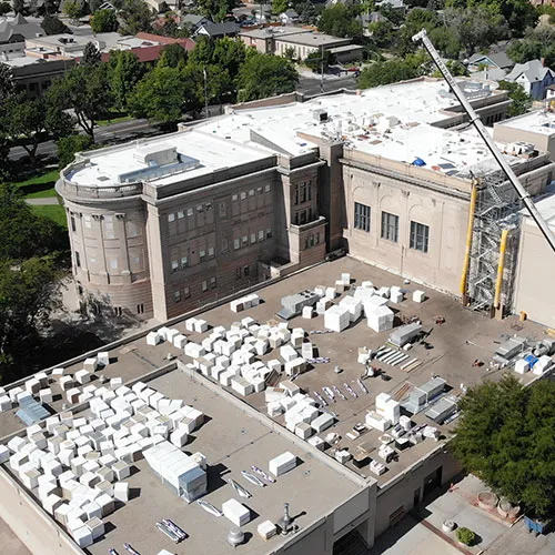 Overnight Re-Roof for Central High School